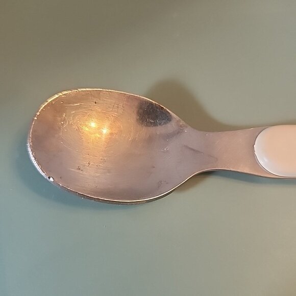 Vintage Stainless Toddler Spoon Duck Taiwan 1950s? Child - Picture 3 of 6